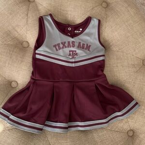 Baby/toddler Texas A&M TAMU cheerleader dress skirt outfit